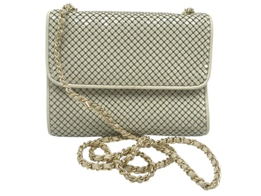 VINTAGE WHITING & DAVIS MESH CROSSBODY PURSE