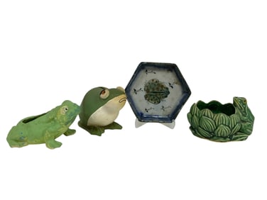 4 CERAMIC FROM THEMED PIECES 6"