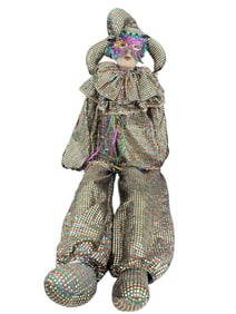 LARGE MARDI GRAS-STYLE JESTER DOLL 23"