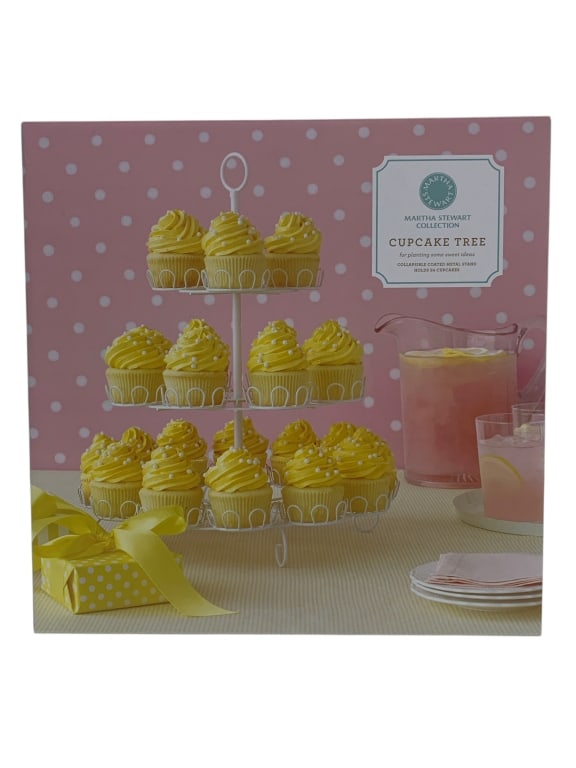 NEW IN BOX MARTHA STEWART FANCY CUPCAKE TREE STAND (1 of 2)