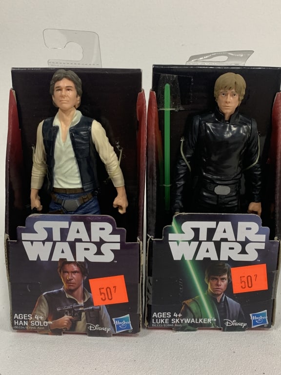 NEW HAN SOLO LUKE SKYWALKER STAR WARS FIGURE TOYS (1 of 2)