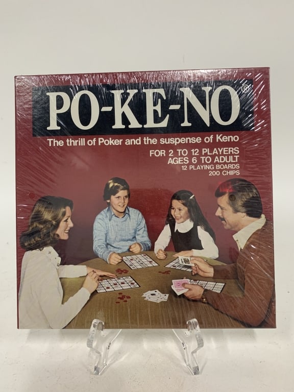 NEW IN BOX POKENO MIX POKER & KENO FAMILY GAME: - VINTAGE new in box - never opened msn By bidding on this listing, you understand and agree to be bound by the terms and conditions of DejaVu Auctions. * For local pick up or third party shipper info