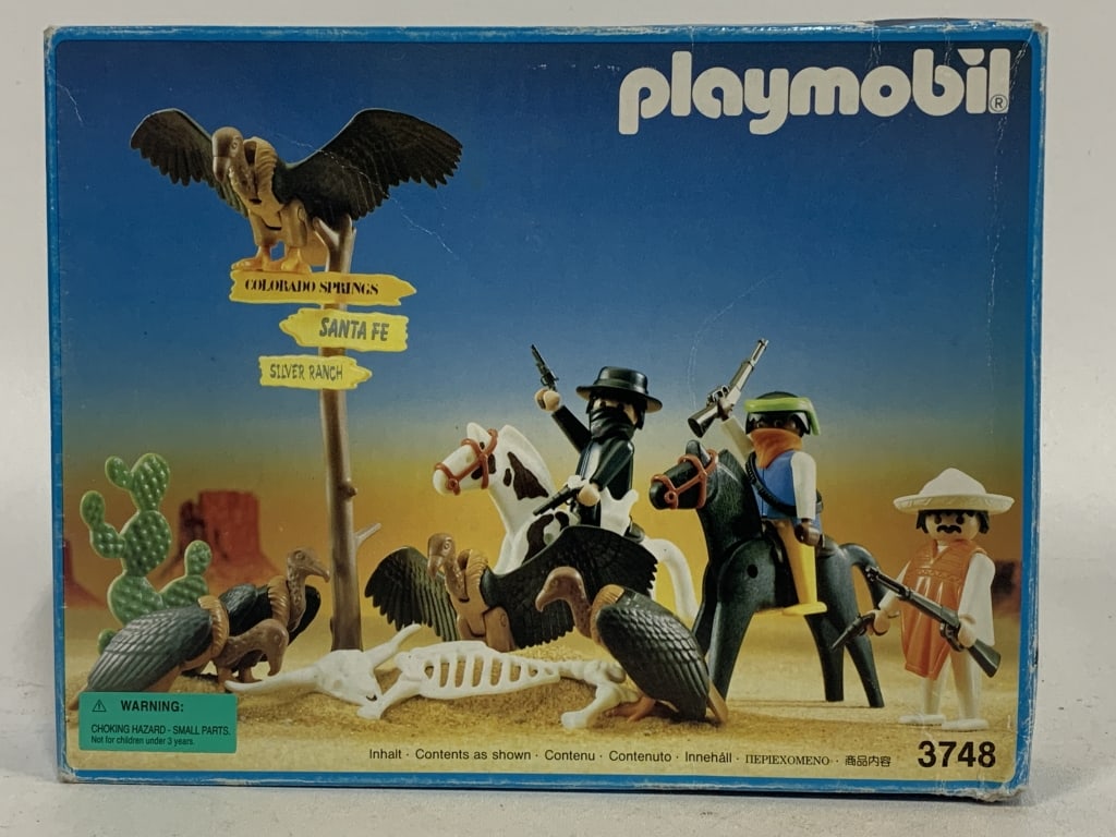 VINTAGE NEW PLAYMOBIL WILD WEST FIGURES TOYS 3748 (1 of 2)