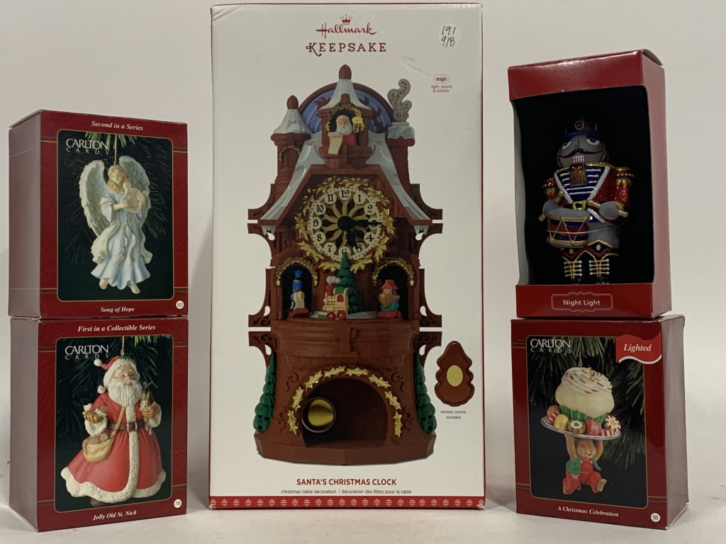 NEW VINTAGE CHRISTMAS KEEPSAKE ORNAMENTS LOT OF 5 (1 of 2)