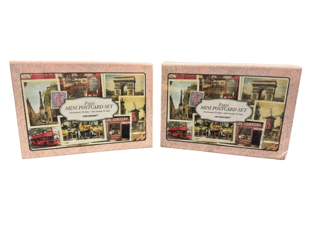NEW IN BOXES! PARIS MINI POSTCARD SETS (1 of 1)