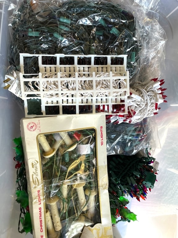 BOX OF ASSORTED HOLIDAY STRING LIGHTS (1 of 3)