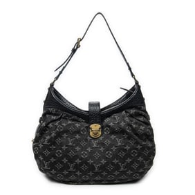 LOUIS VUITTON XS HOBO BLACK MONOGRAM DENIM GOLDEN