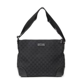 GUCCI ZIP MESSENGER  MONOGRAMMED CANVAS