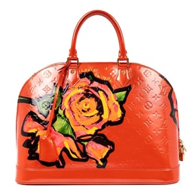 LOUIS VUITTON ALMA GM ORANGE MONOGRAM VERNIS GOLDE