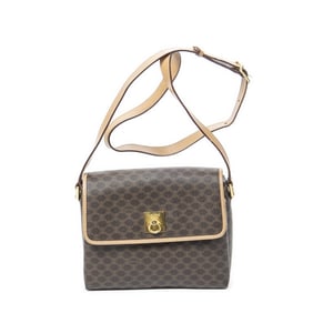 CELINE VINTAGE FLAP CROSSBODY BEIGE/BROWN MACADAM
