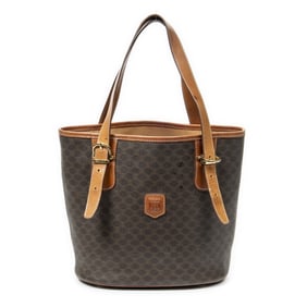 CELINE BUCKET TOTE  MACADAM COATED CANVAS