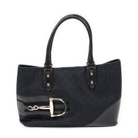 GUCCI MEDIUM HASLER TOTE  MONOGRAMMED CANVAS