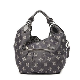 CELINE FRONT POCKET HOBO  MACADAM DENIM CANVAS