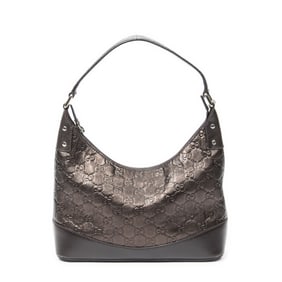 GUCCI SMALL ZIP HOBO  GUCCISSIMA LEATHER