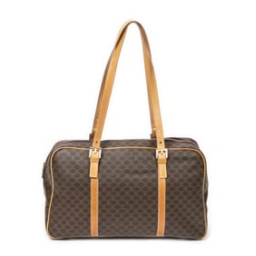 CELINE VINTAGE BOWLER  MACADAM COATED CANVAS