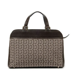 CELINE VINTAGE DOUBLE SIDE POCKET TOTE  C MACADAM