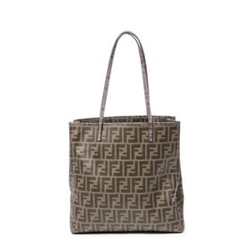 FENDI VERTICAL OPEN TOTE  ZUCCA COATED CANVAS