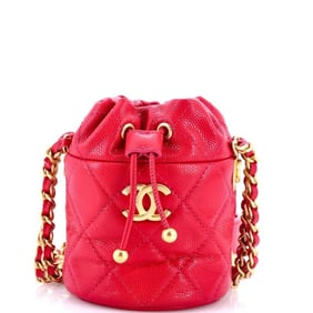CHANEL TWIST YOUR BUTTONS DRAWSTRING BUCKET MINI P