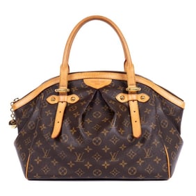 LOUIS VUITTON TIVOLI MM BROWN MONOGRAM CANVAS GOLD