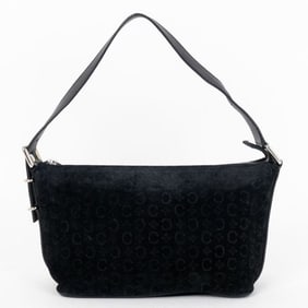 CELINE VINTAGE TROTTER POCHETTE  BLACK C MONOGRAM