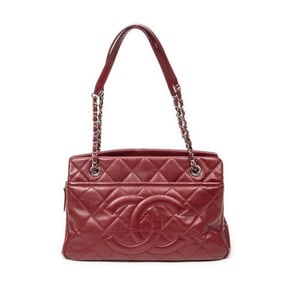 CHANEL SMALL TIMELESS SOFT SHOPPING TOTE BURGUNDY