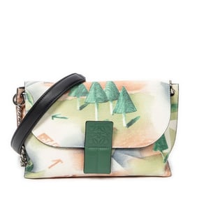 LOEWE PRINTED AVENUE CROSSBODY  PRINTED CALFSKIN L