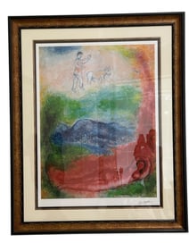 LARGE MARC CHAGALL REST PRINT 59"