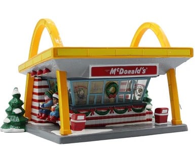 DEPARTMENT 56 MCDONALD’S RESTAURANT W BOX: DEPARTMENT 56 “MCDONALD’S RESTAURANT” – SNOW VILLAGE SERIES -Iconic Department 56 “McDonald’s Restaurant” from The Original Snow Village collection. Features the famous golden ar