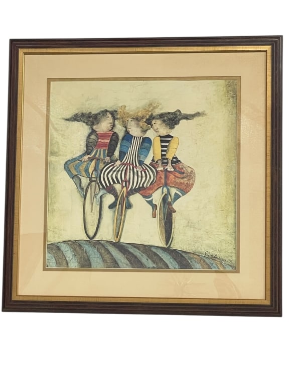 GRACIELA RODO BOULANGER BICYCLISTS PRINT 34" (1 of 4)