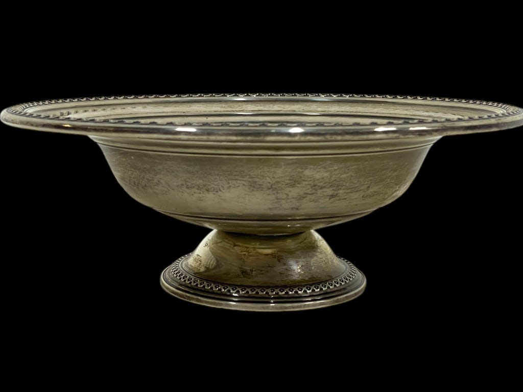 ROGERS STERLING COMPOTE PEDESTAL BOWL 340G (1 of 8)