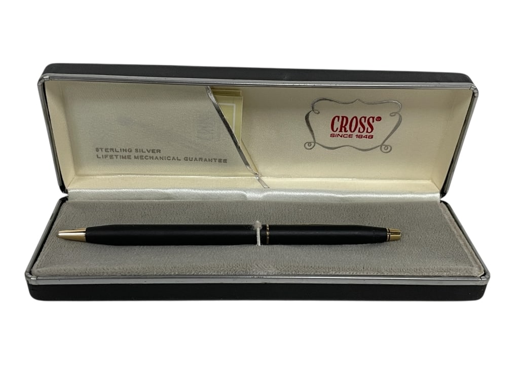 CROSS STERLING SILVER BALLPOINT PEN ORIGINAL CASE (1 of 4)