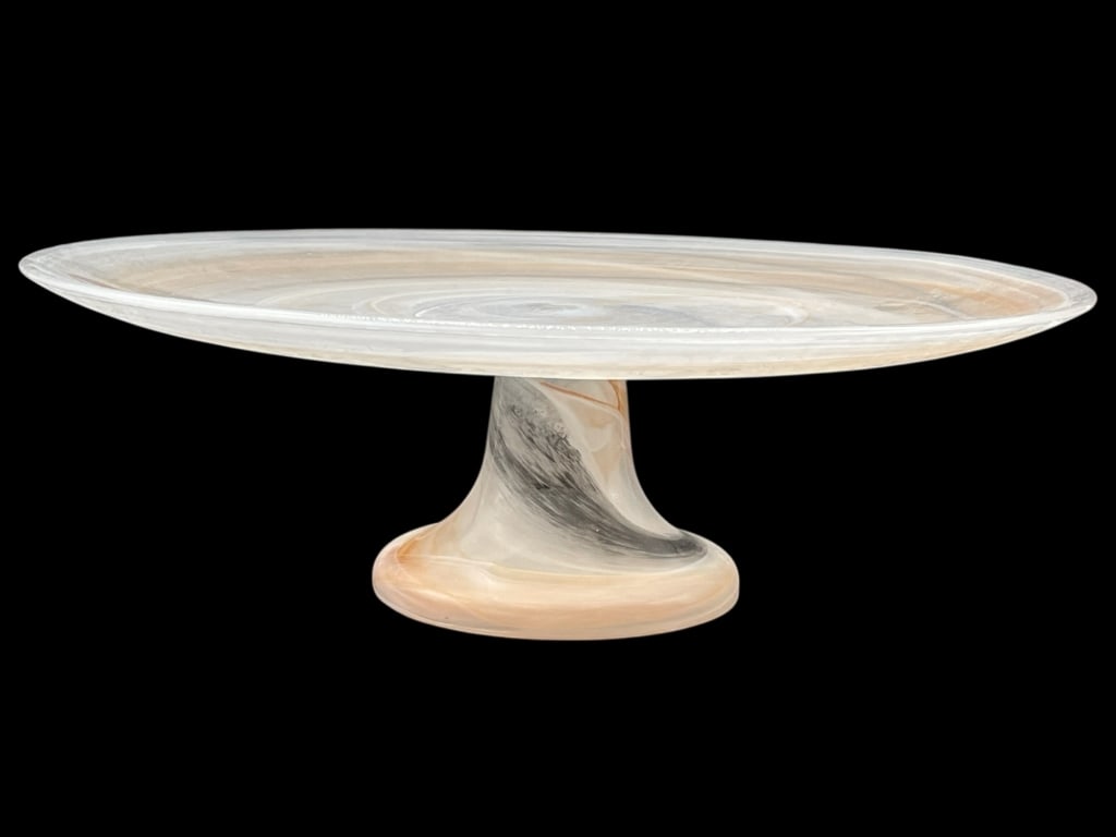 VIETRI ART GLASS PEDESTAL CAKE STAND 13" (1 of 6)