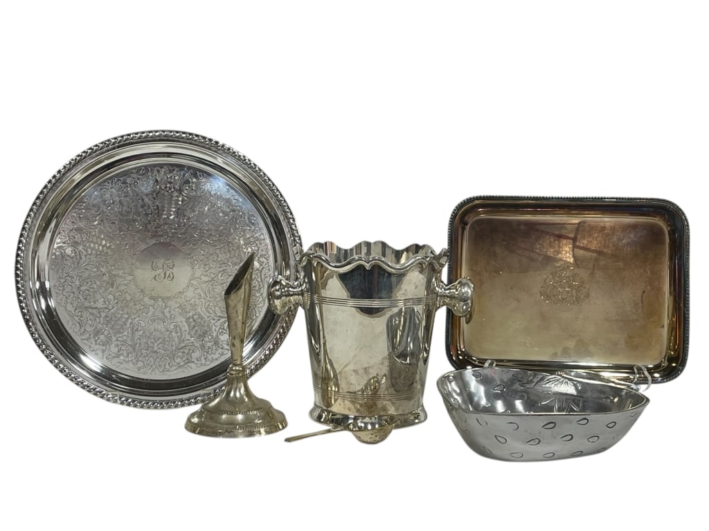 ASSORTED SILVER & SILVERPLATE GROUP (1 of 11)