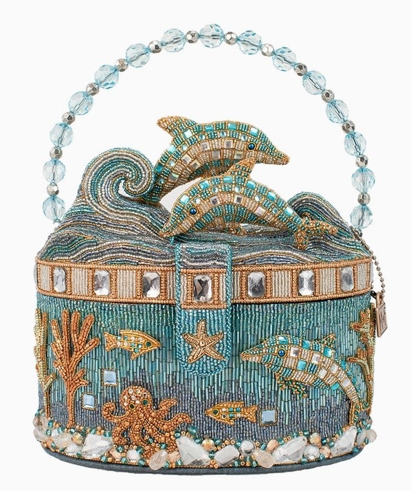 NEW MARY FRANCES DOLPHIN SEA LIFE HANDBAG (1 of 5)