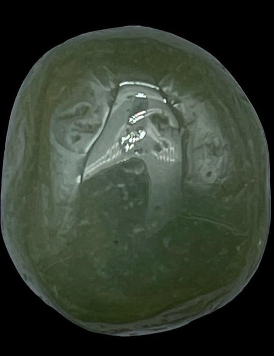 9.74 CT GREEN OVAL CABACHON CHALCEDONY GEMSTONE (1 of 1)