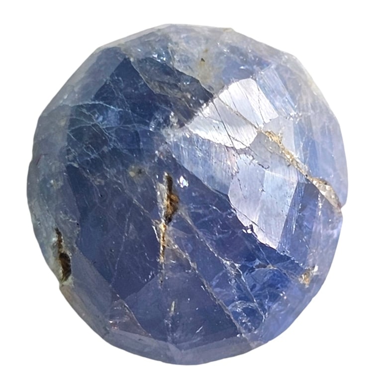 4.73 CT FACETED UNTREATED BLUE SAPPHIRE GEMSTONE (1 of 1)