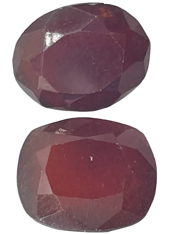 15 CT FACETED HESSONITE GARNET STONES LOT (1 of 1)
