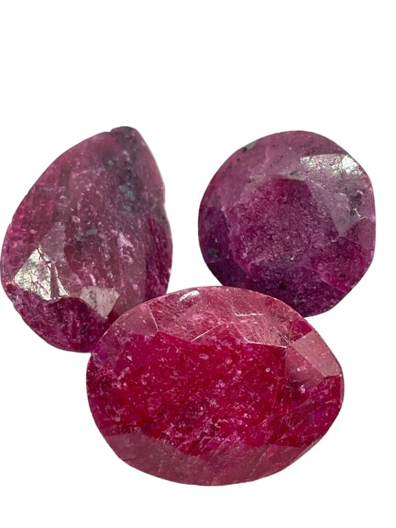 68.5 CT FACETED RUBY LOT GEMSTONES (1 of 1)