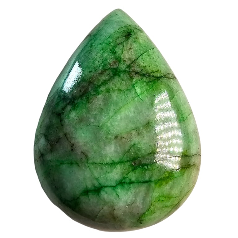 119 CT CABOCHON EMERALD GEMSTONE (1 of 1)