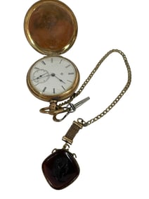 ANTIQUE ELGIN POCKET WATCH 14K GOLD FILLED CASE