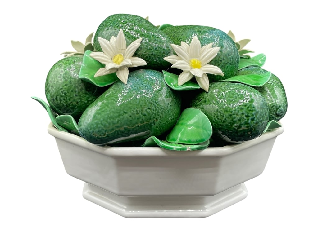 JAY WILLFRED ITALIAN CERAMIC FRUIT CENTERPIECE 12" (1 of 7)