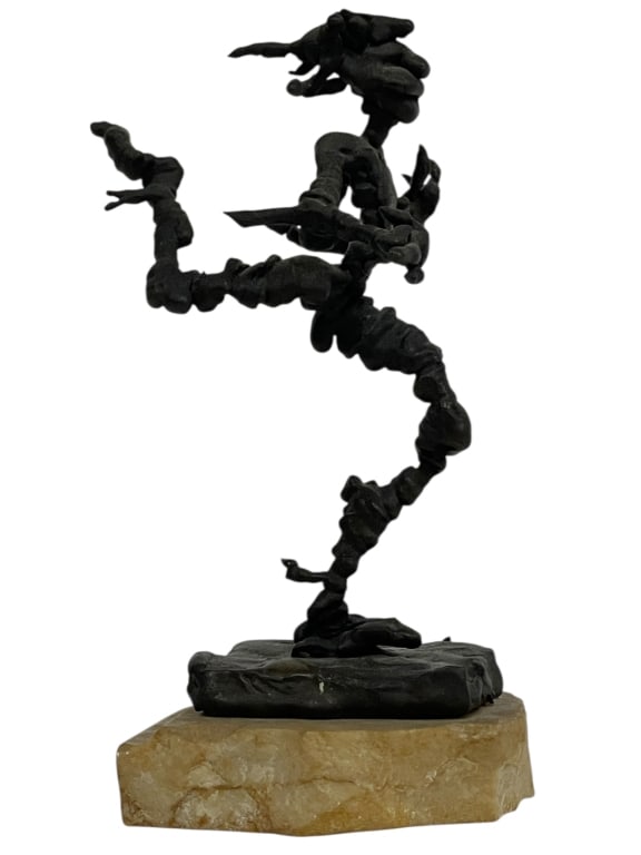 SIGNED PEREZ BRONZE FIGURAL SCULPTURE 6" (1 of 5)