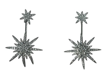 NEW EYE CANDY LUXE LUXURY SNOWFLAKE EARRINGS
