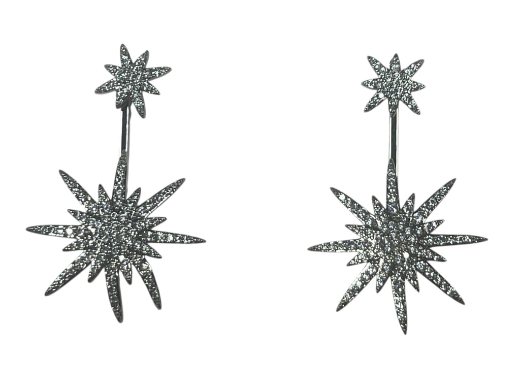 NEW EYE CANDY LUXE LUXURY SNOWFLAKE EARRINGS (1 of 6)