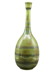 LARGE STUDIO ART POTTERY BOTTLE VASE 24"