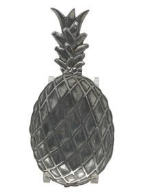BRUCE FOX ALUMINUM PINEAPPLE SERVING TRAY 14"