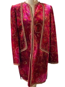 CHRISTIAN RUPERTO ALTA MODA VELVET BROCADE JACKET