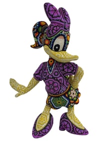 CHROMA HUICHOL-STYLE BEADED DAISY DUCK 15"