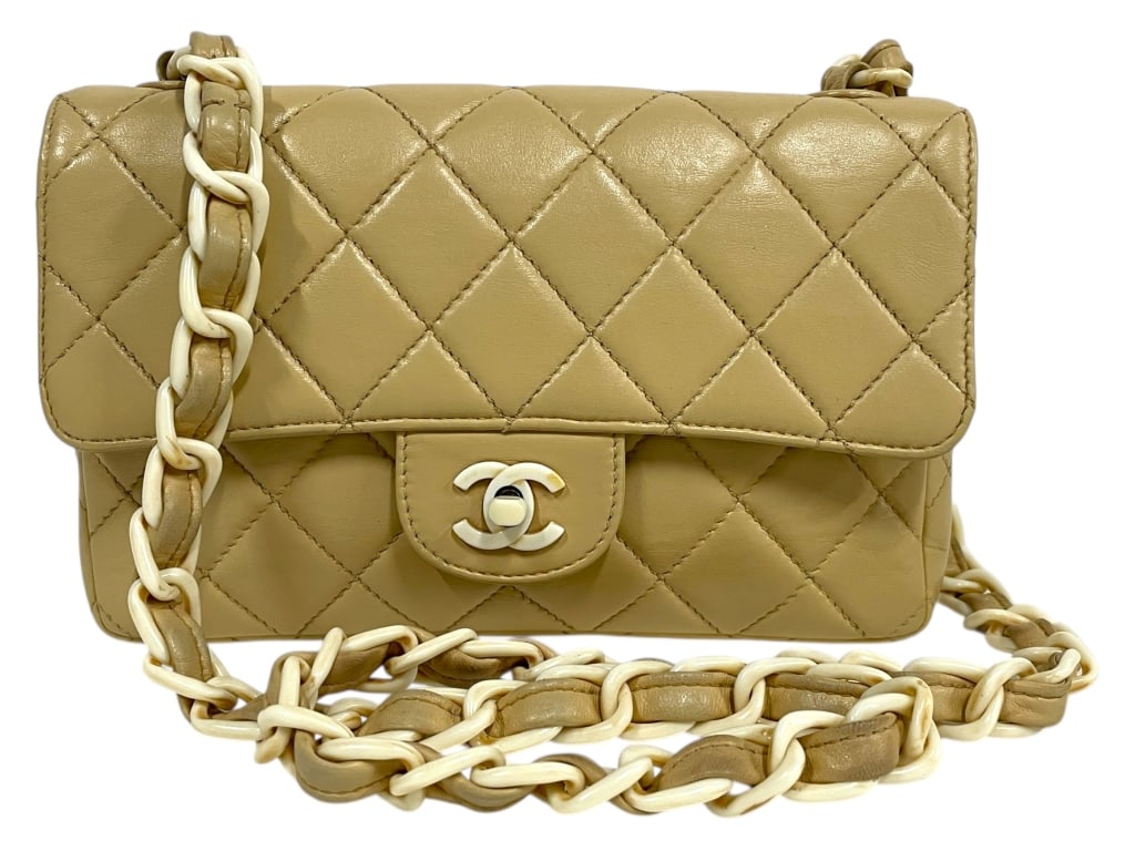 CHANEL QUILTED LAMBSKIN MINI FLAP BAG (1 of 7)