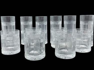 SET OF 12 ROYAL IRISH CRYSTAL GLASSES